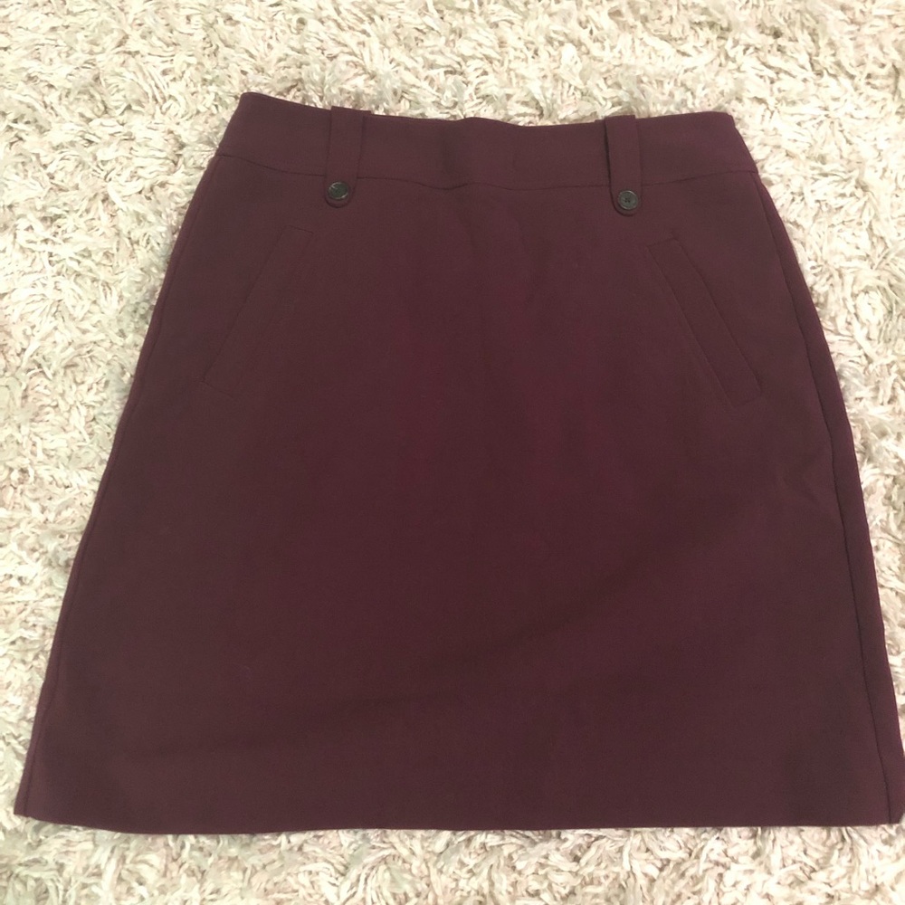 Ann Taylor Loft Maroon Pencil Skirt!!